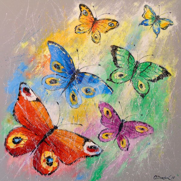 Художник Дарчук бабочки