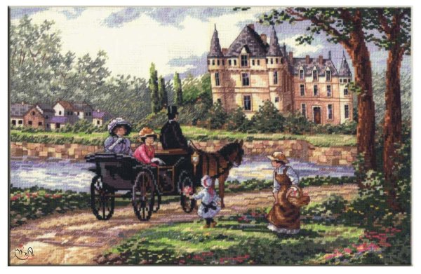 Dimensions 35174 лошади у ручья "