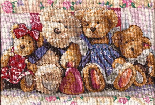 Вышивка крестом котята