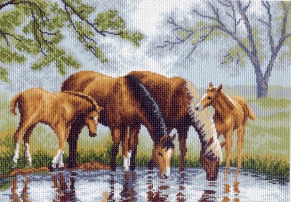 Вышивка крестиком природа