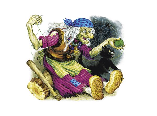 Сказочный персонаж баба Яга