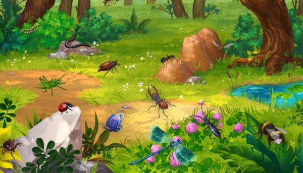 Полянка в лесу для детей