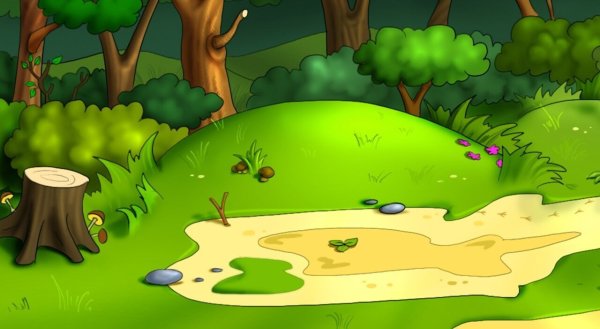 Лесная Полянка мультяшная