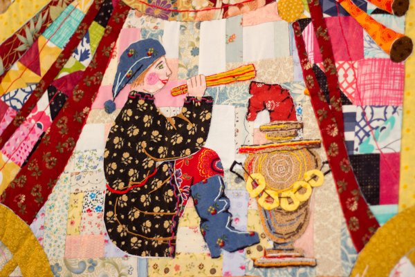 Ксения Шлякова лоскутное панно