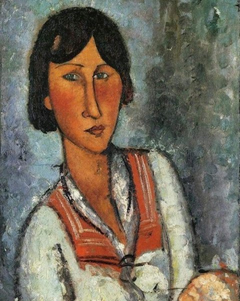 Амедео Модильяни женский портрет 1918