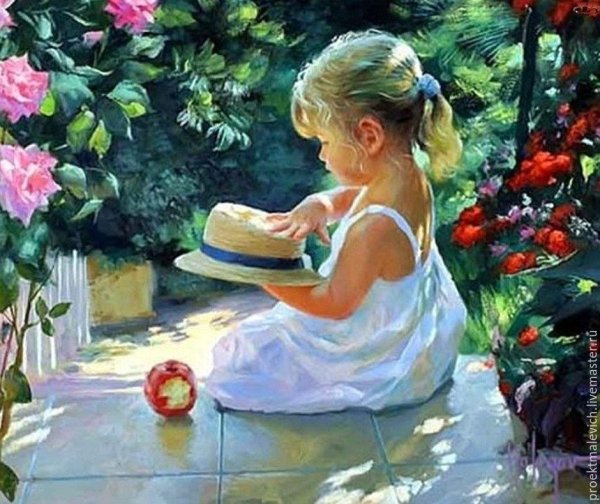 Волегов Владимир художник картины девочка