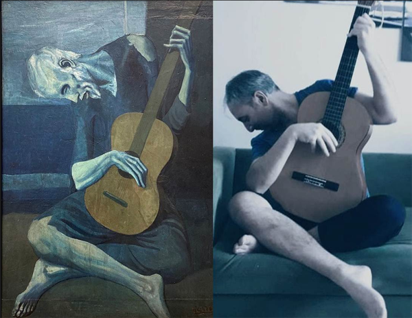 "Женщина с мандолиной" 1927 Лебедев