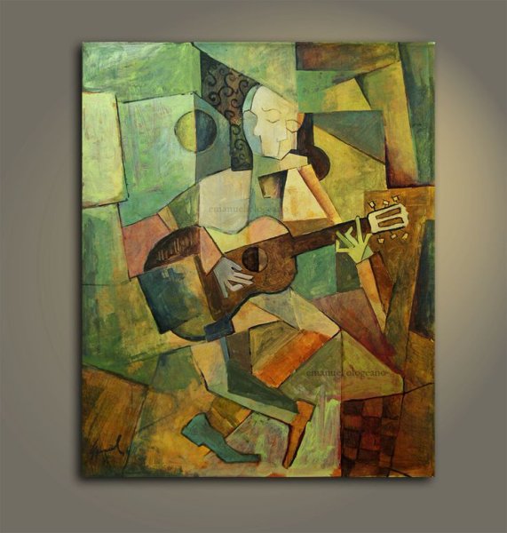 Пикассо гитарист картина