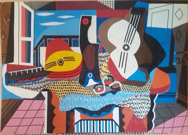 Пикассо гитара кубизм