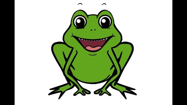 Лягушка мультяшная