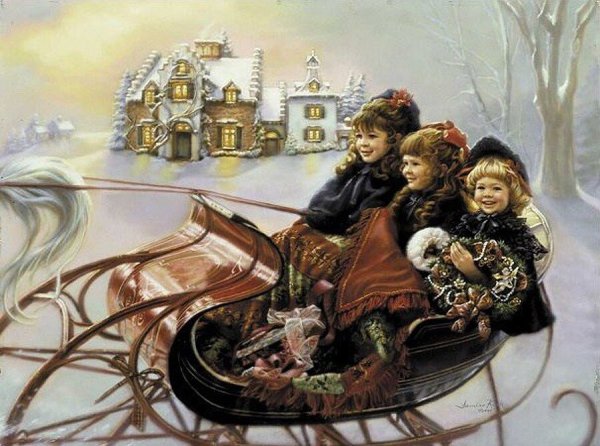 Художник Сандра Кук Рождество