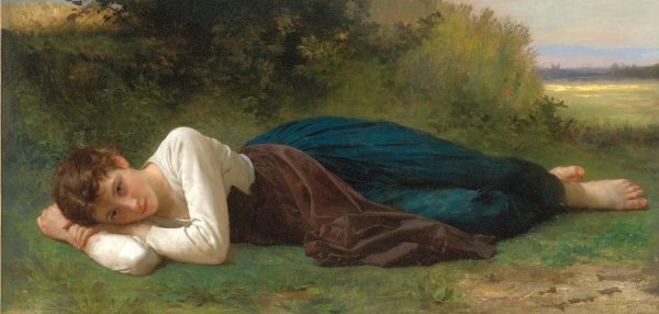 William-Adolphe Bouguereau, le repos