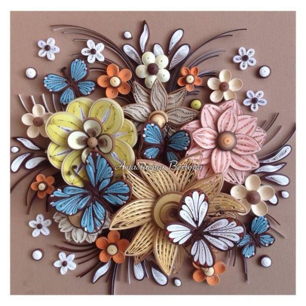 Панно из квиллинга