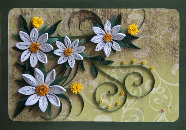 Панно в технике квиллинг