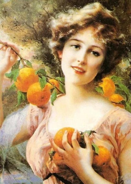 Серов девочка с персиками