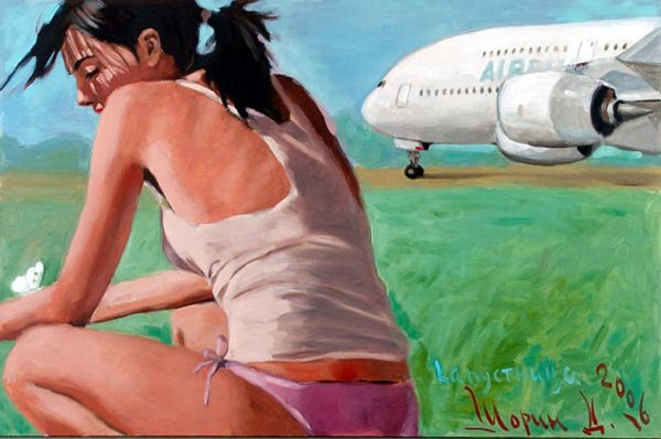 Дмитрий Шорин картины про самолеты