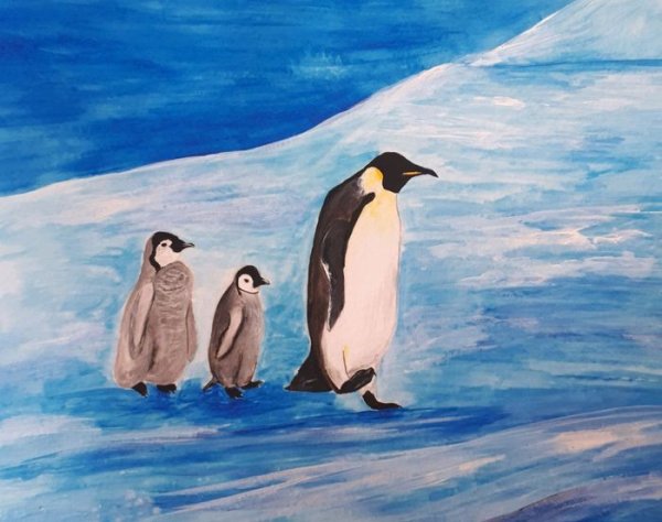 Пейзаж с пингвинами