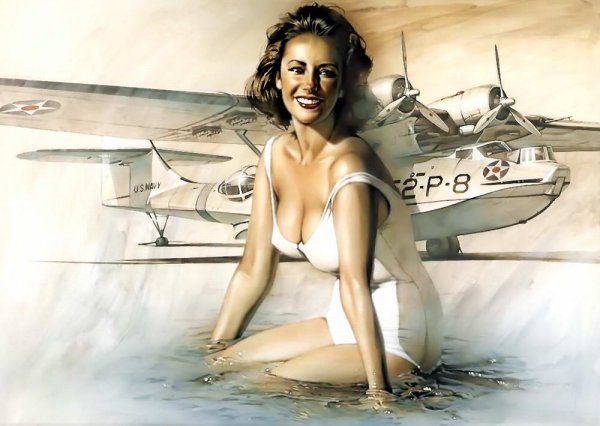 Hajime Sorayama самолеты и девушки