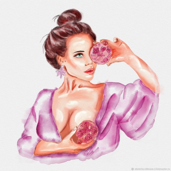 Девочка с гранатом