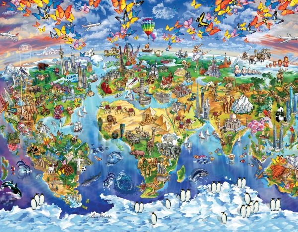 Панно из пазлов