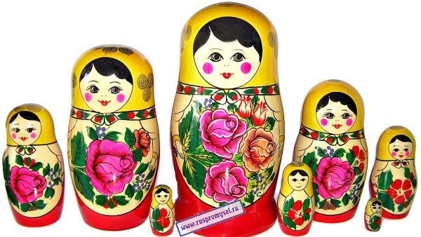 Матрешка Семеновская русская народная игрушка