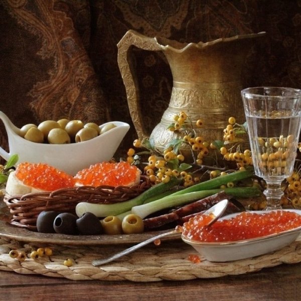 Красивые натюрморты с едой