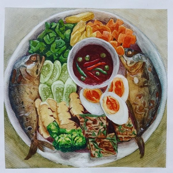 Красивое блюдо рисунок