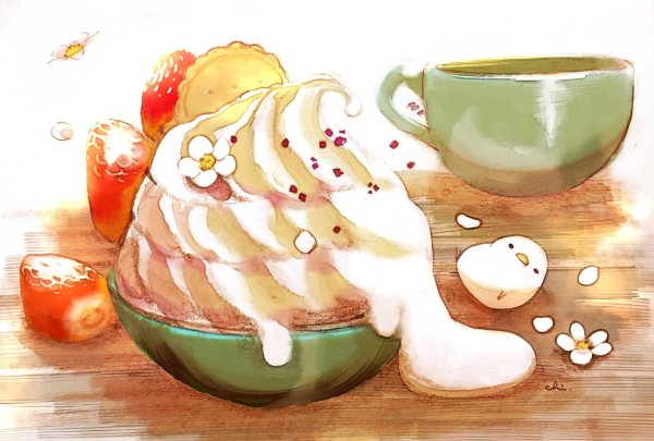 Красивые рисунки еды