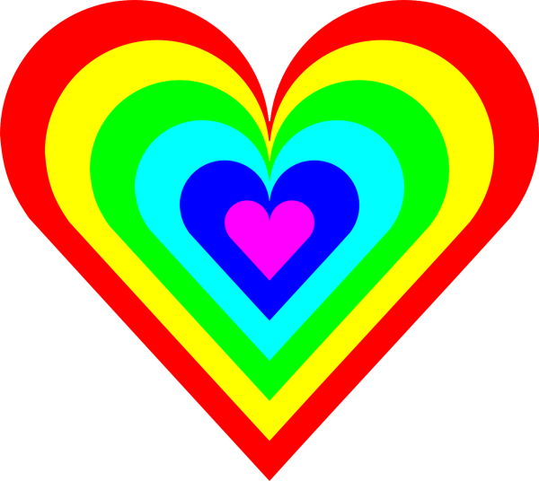 Разноцветное сердце