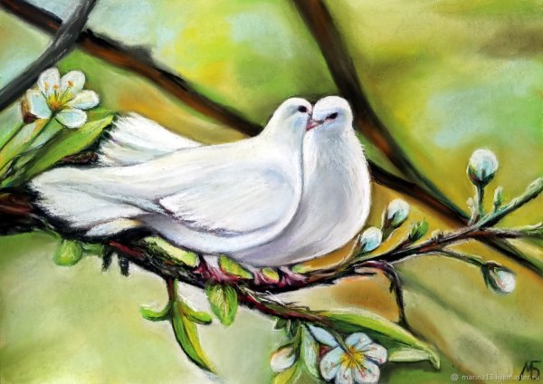 Картина голуби