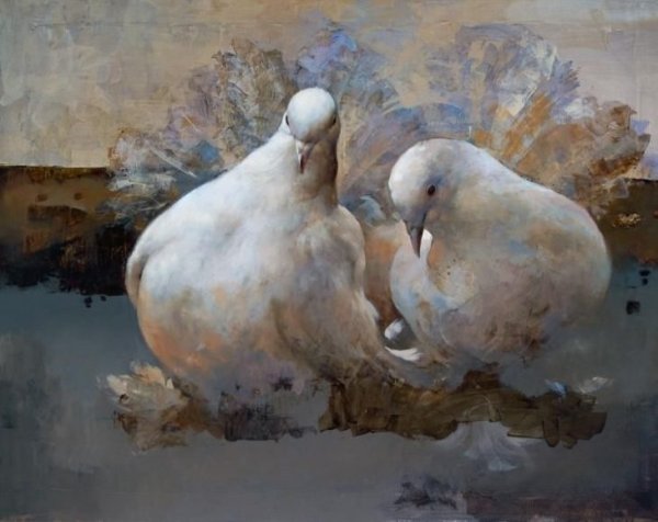 Художник Константин Качев голуби картины