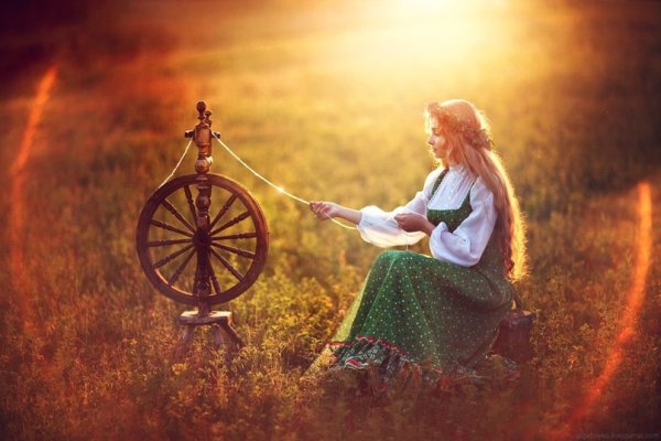 Прялка Городец Пряха