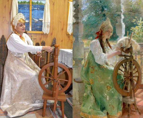 Ф С журавлёв картина Пряха