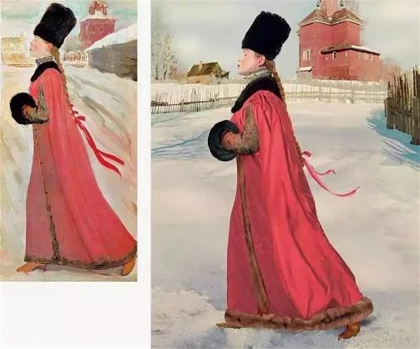 Рябушкин Московская девушка 17 века