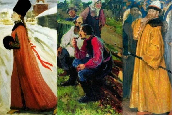 Картина Московская девушка 17 века Рябушкин