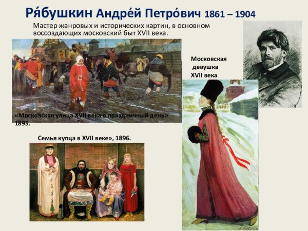 Андрей Рябушкин художник картины