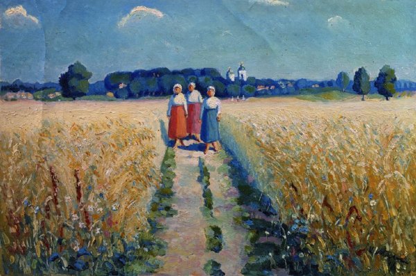 Казимир Малевич девушка в деревне 1929