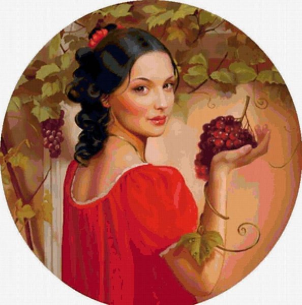 Фотосессия с виноградом