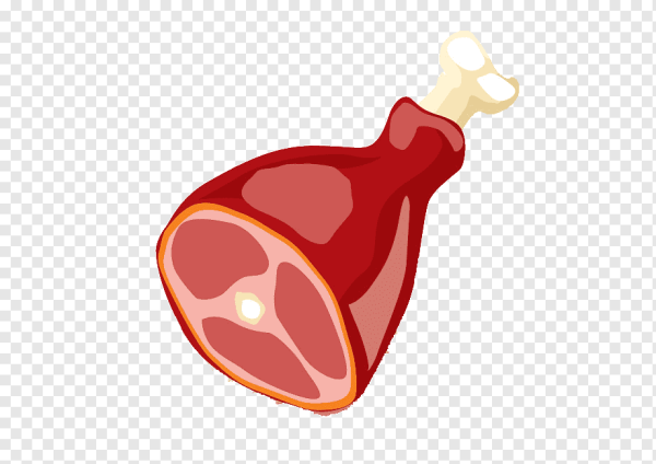 Кусок мяса рисованный
