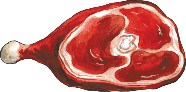 Кусок мяса мультяшный