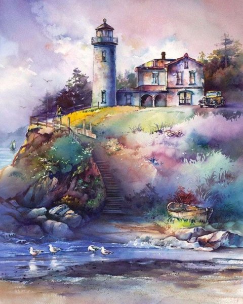 Лошади в акварельных рисунках Елены Швец