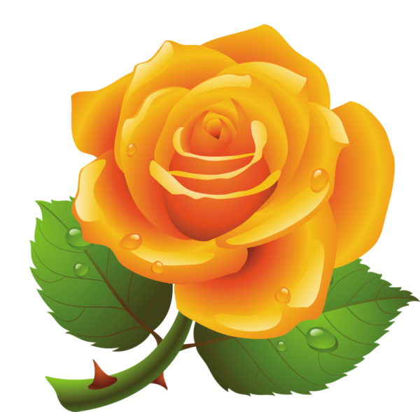 Мультяшные цветы розы