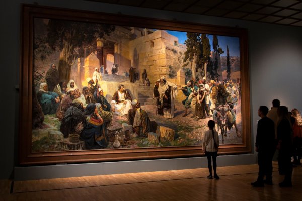 «Христос и грешница» Василия Поленова