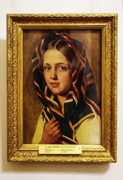 Венецианов портрет дочери Александры