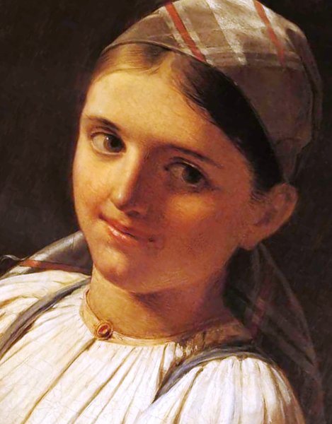 Венецианов «девушка с Бураком». Около 1824