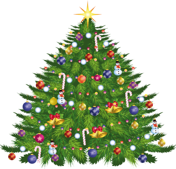 Елка на прозрачном фоне