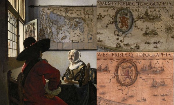 Вермеер офицер и смеющаяся женщина