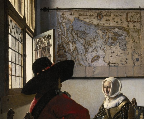 Вермеер офицер и смеющаяся девушка