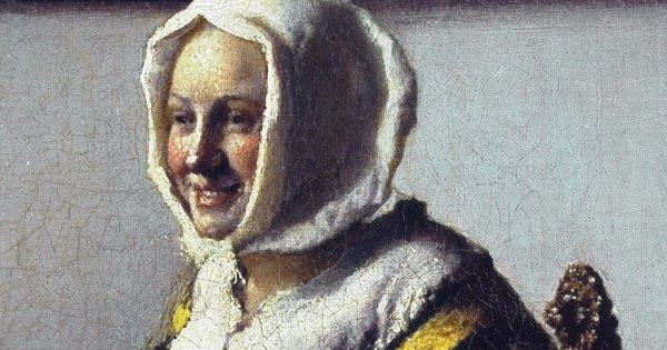 Ян Вермеер солдат и смеющаяся девушка