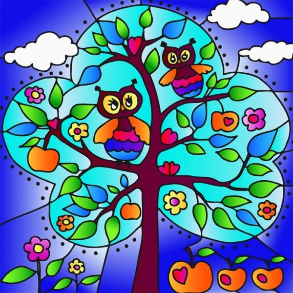 Витраж для дошкольников